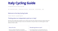 Desktop Screenshot of italy-cycling-guide.info