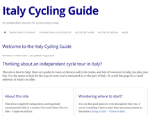 Tablet Screenshot of italy-cycling-guide.info